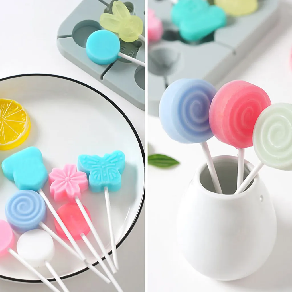 Силиконовая форма животное цветок торт для печенья шоколада леденец на палочке