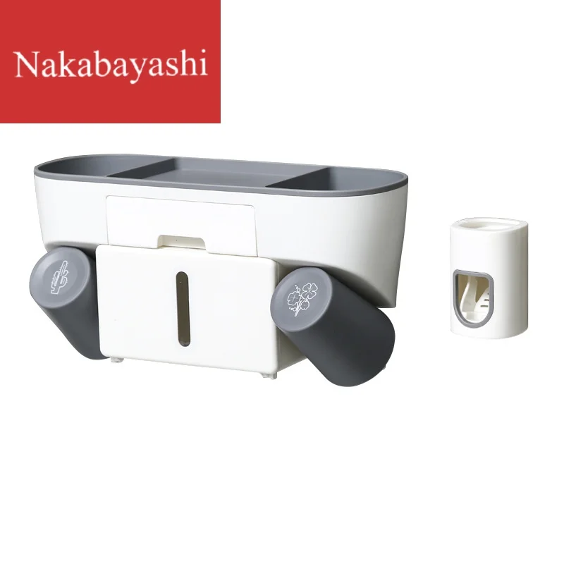 

Kids Case Toothbrush Holder Dispenser Cup Toothpaste Toothbrush Holder Cup Wall Mount Accessori Bagno Bathroom Organizer EA6YGJ