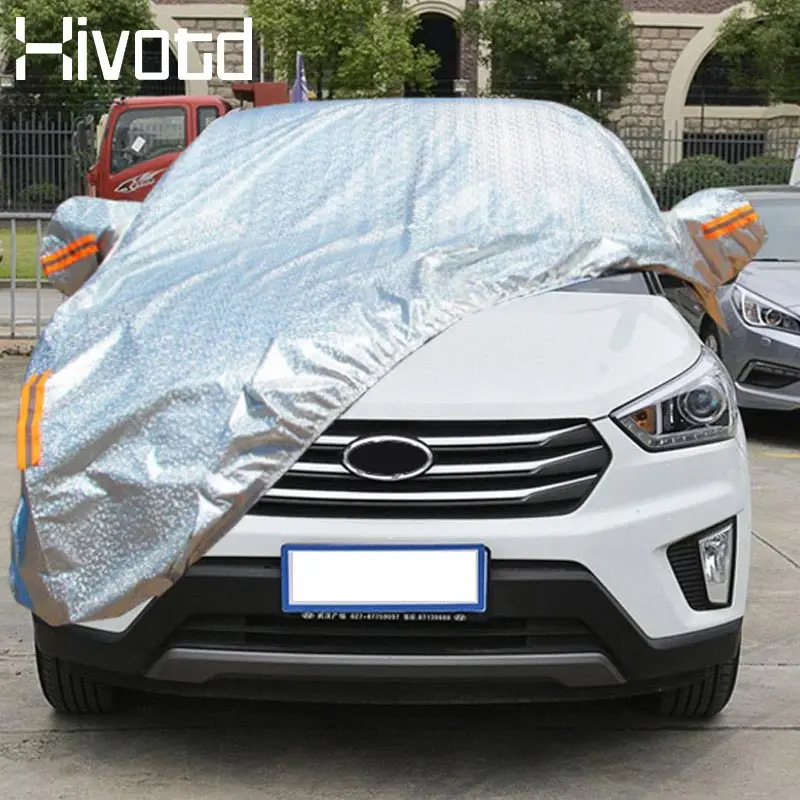 Hivotd для hyundai creta ix25 Полное покрытие авто алюминиевая пленка водонепроницаемый пылезащитный, УФ-теневая крышка авто наружный аксессуары