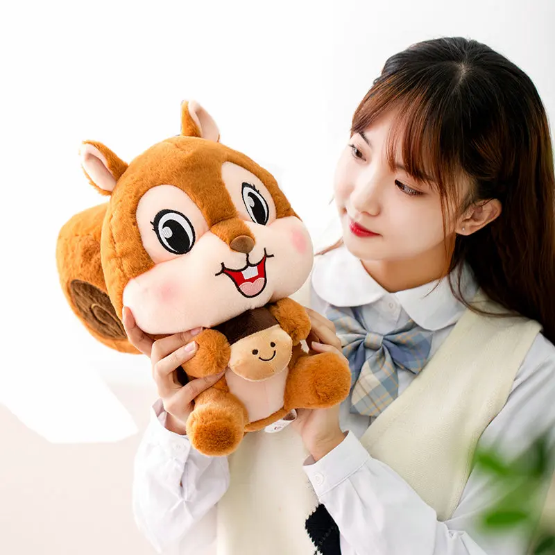 

25/35cm Cute Squirrel Plush toy high quality Stuffed Wild Forest Animals squirrel Doll toys for Children Birthday Gift for Boy