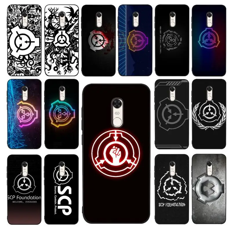 

FHNBLJ SCP Phone Case for RedMi 4X 5 plus 5 6 7 8 9 A 6pro Go K20 cover