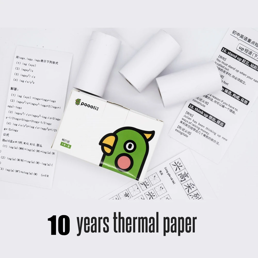 Термальность Бумага для Poooli мини принтер 57*30 мм специальные внутренние подкладки