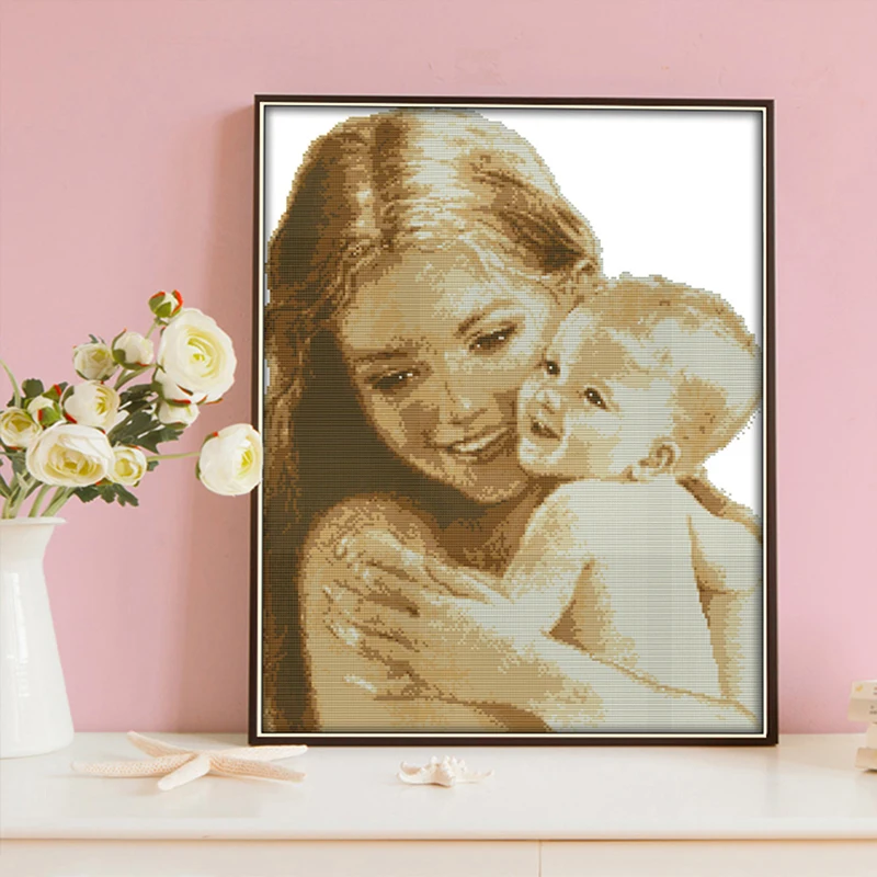 Яркая Ткань для вышивки крестиком 14 карат напечатанная холст нить DMC рукоделия