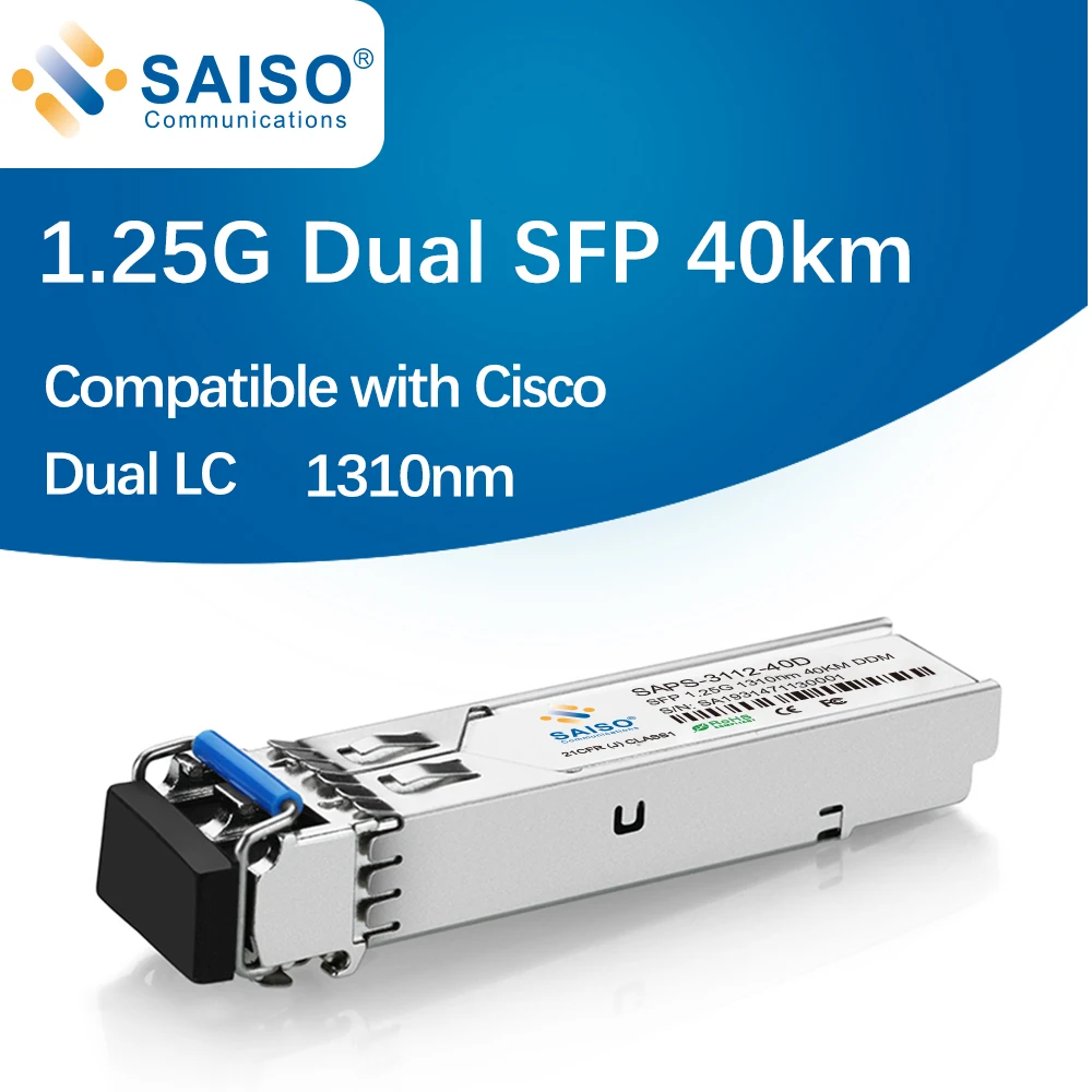 Гигабитный sfp модуль двойной SM LC коннектор совместимый с cisco переключатель GLC LH