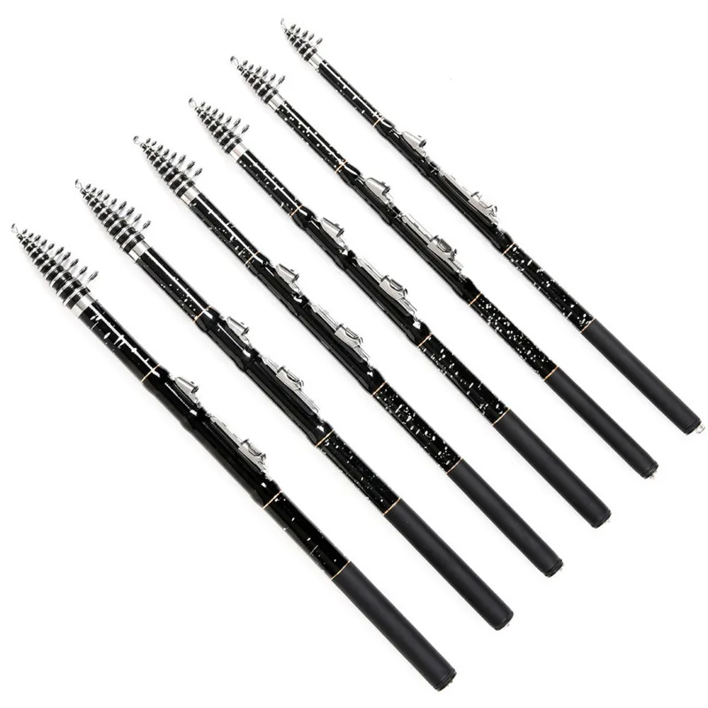 Сверхпрочная телескопическая удочка из углеродного волокна портативная