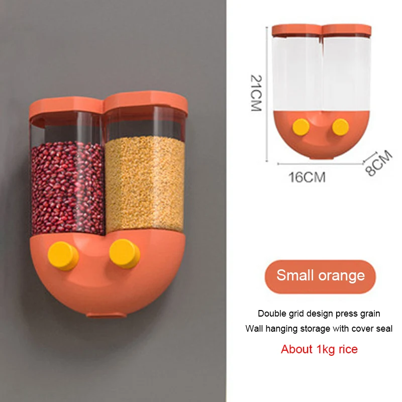 

Storage Bottles Wall Mounted Grain Storage Box Sealed Household Kitchen Beans Grain Storage Tank Beans Grain Storage Tank
