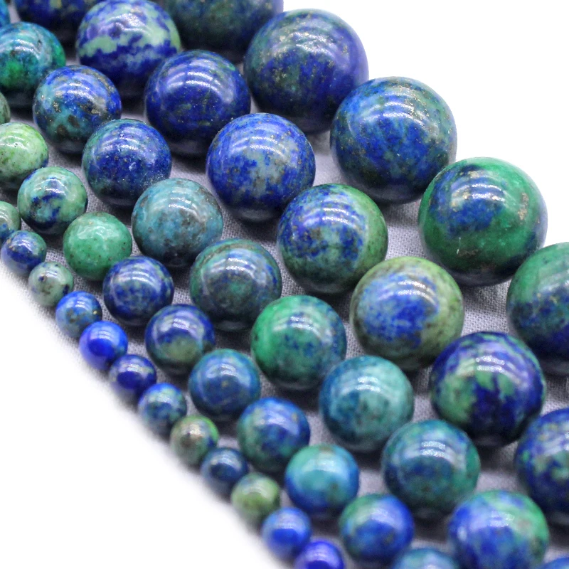 Круглые Бусины Из Натурального драгоценного камня лазурит малахит 4/6/8/10/12 мм для