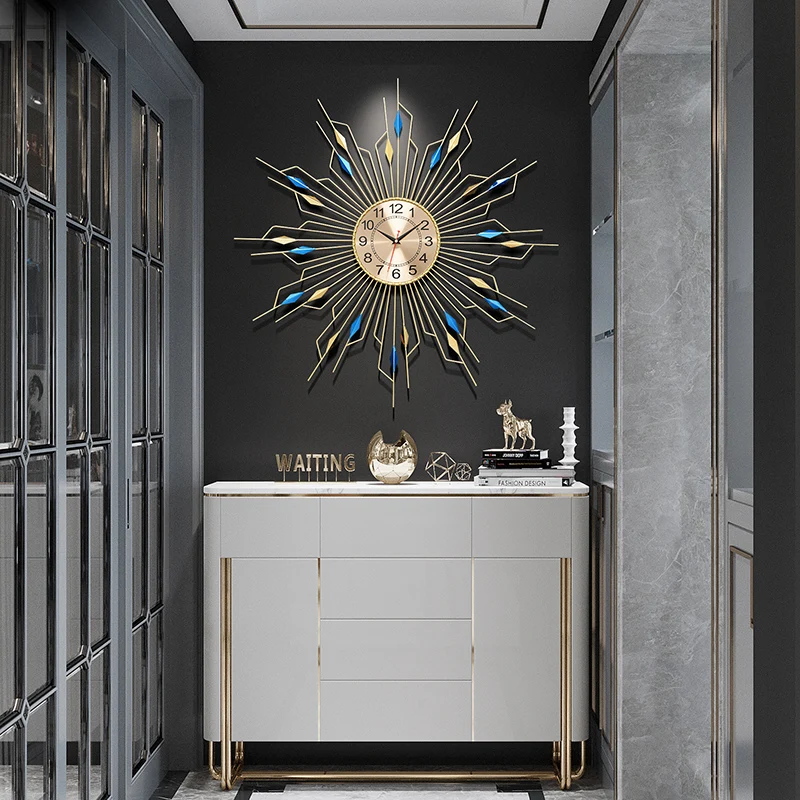 

Modern Design Wall Clock Electronic Silent Gold Large Creative Kitchen Wall Clock Living Room Orologio Da Parete Watch Wall