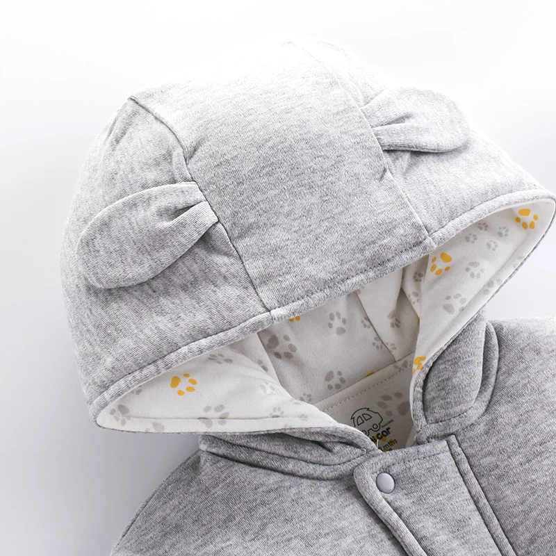 Детская куртка детская хлопковая зимняя теплая верхняя одежда с капюшоном для