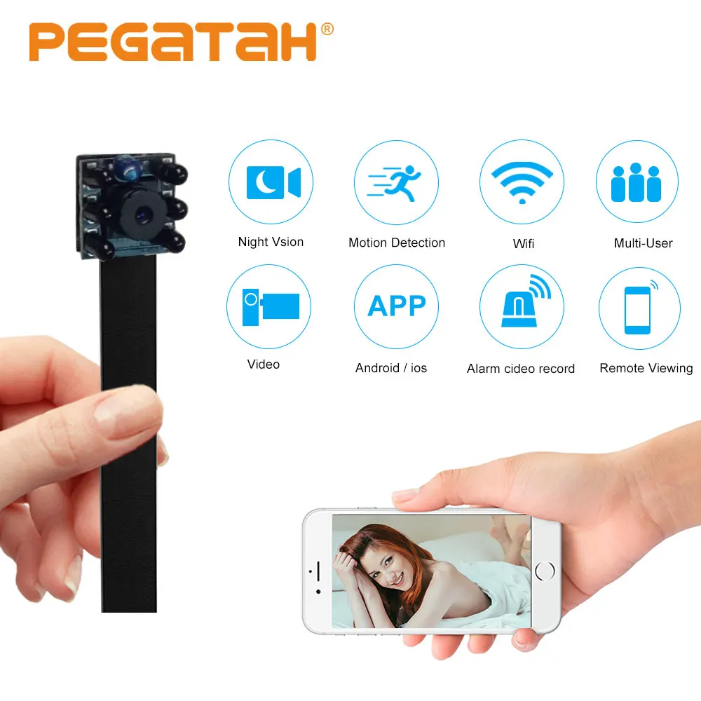 Новинка 1080P DIY Мини Wifi камера P2P 128G TF слот для карты видео запись Обнаружение движения камера безопасности с ИК
