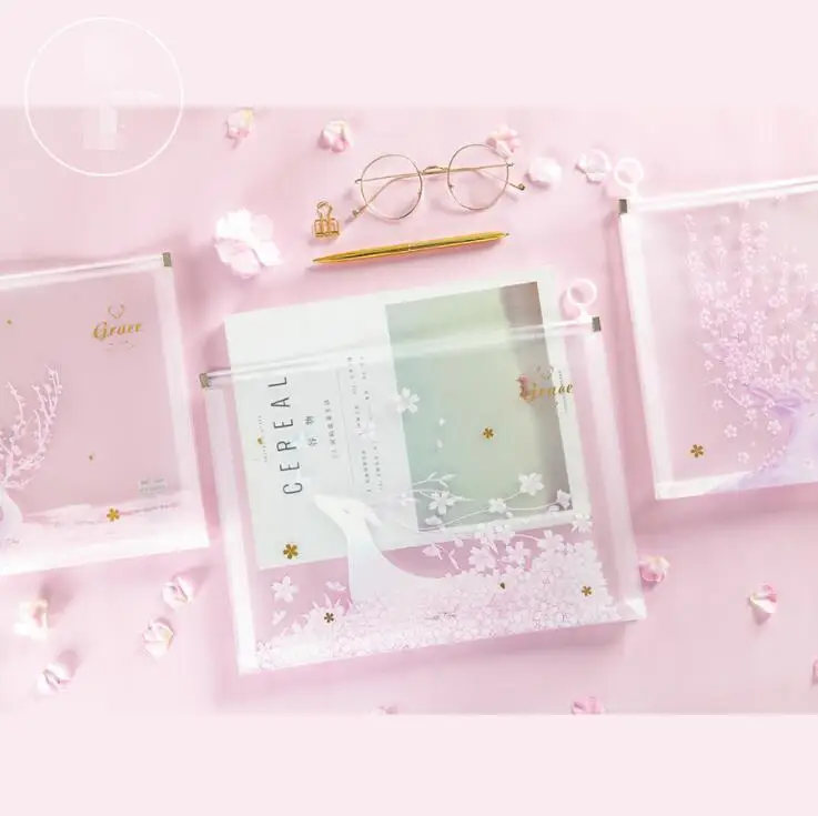 

1 Piece Waterproof Big Capacity PP Zipper A4 File Folder Bag Desk Document Paper Organizer Case Office Study Bags Stationery