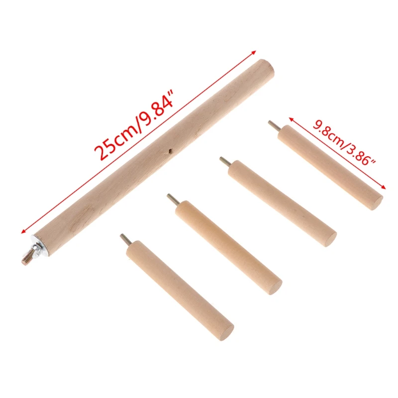 Попугай окунь 4 слоя этапы игрушки натуральное дерево вращающаяся лестница птица