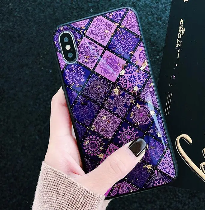 L Блестящий экзотический чехол для телефона с золотой фольгой для iPhone 7 plus 6 6 s 8 Plus, мягкий чехол из ТПУ с леопардовым принтом для iPhone XS Max XR 11, чехол - Цвет: L
