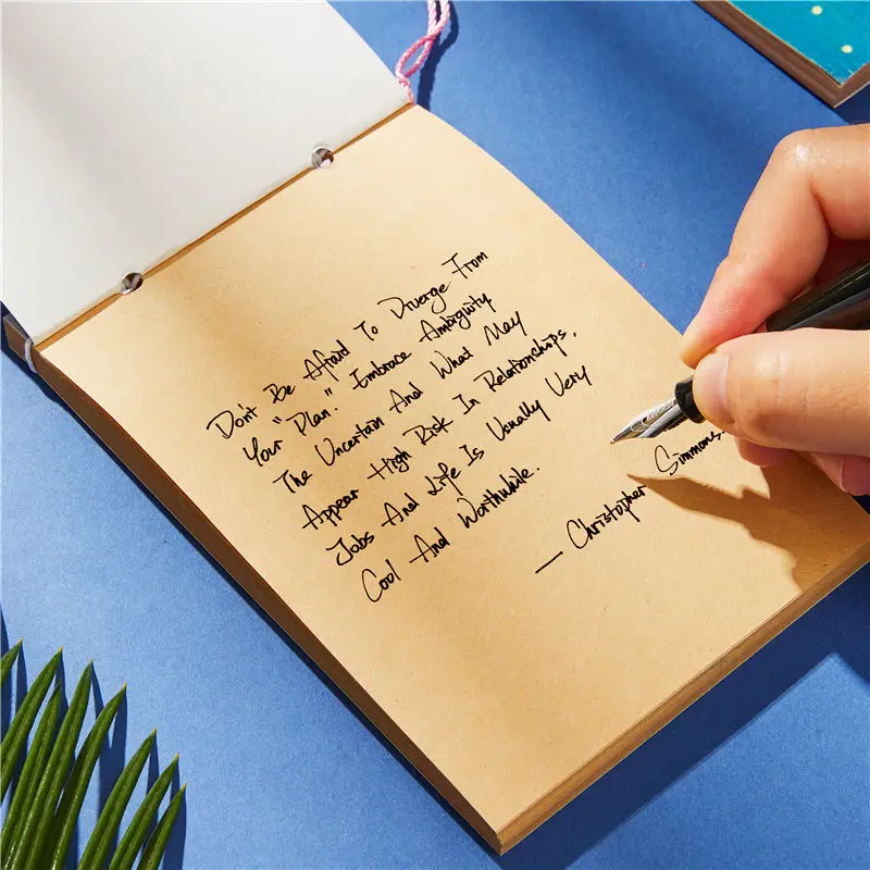 Bullet Journal записная книжка еженедельник канцелярский магазин школьный китайский стиль с кисточками ретро Блокнот ручной работы 016007