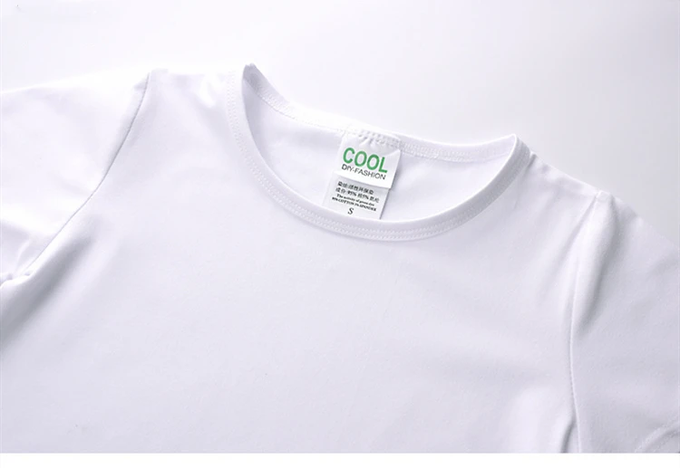 6 шт./лот пустая белая модальная детская футболка для сублимации S M L XL XXL XXXL дизайн