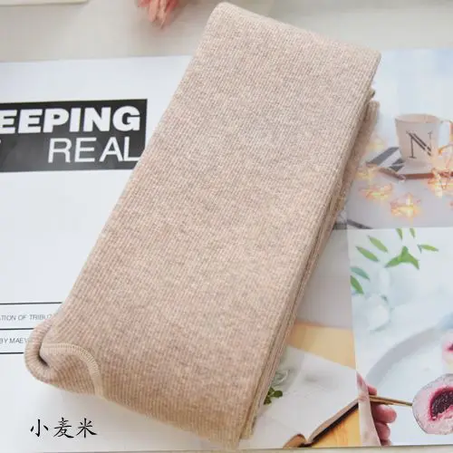 beige Кашемировые флисовые плотные теплые зимние колготки для женщин ярких цветов тонкие колготки из хлопка с высокой талией для девочек - Цвет: beige