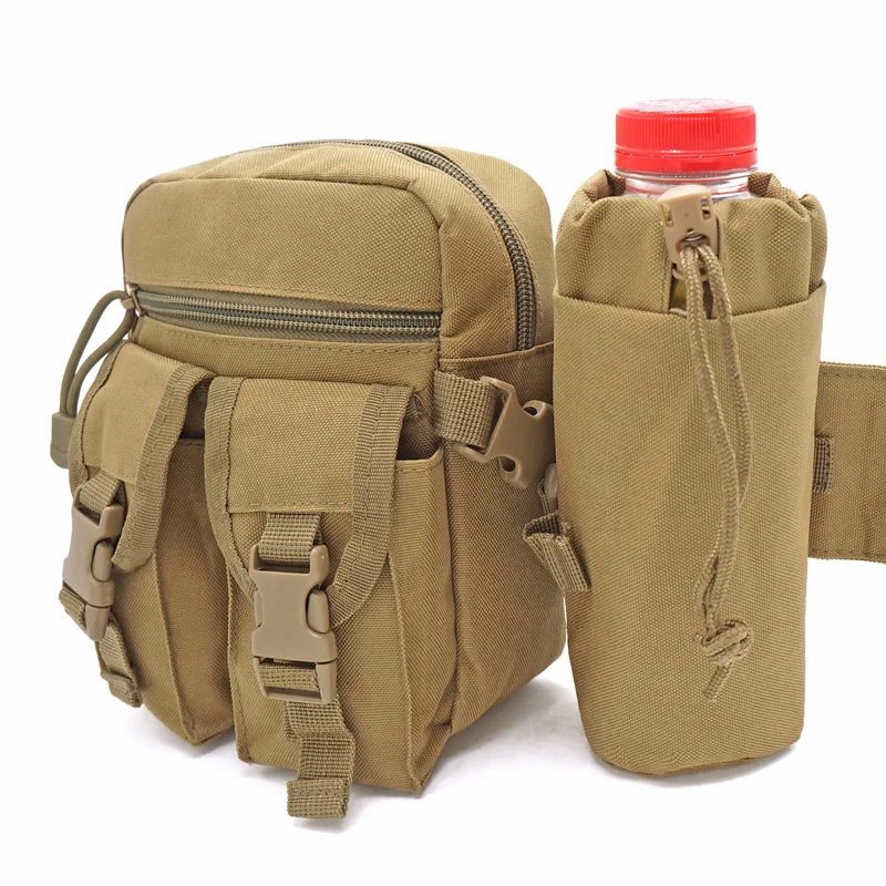 

Fan Tactical U.S. Army Bag Outdoor Small Waterproof Bag Waist Bag Outdoor Mountaineering Cycling Kettle Waist Bag
