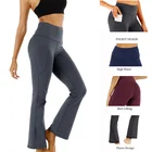 Женские брюки-джоггеры, расклешенные брюки, брюки в эстетике девушек, женские спортивные брюки, расклешенные Широкие штаны, брюки для йоги
