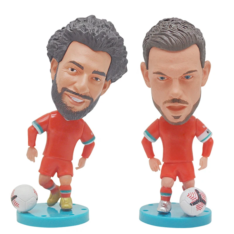 

New Liverpool Football Star Action Figure SALAH Champion PVC Dolls Anime Soccer Players Toys Model 2.5inch Birthday Gift