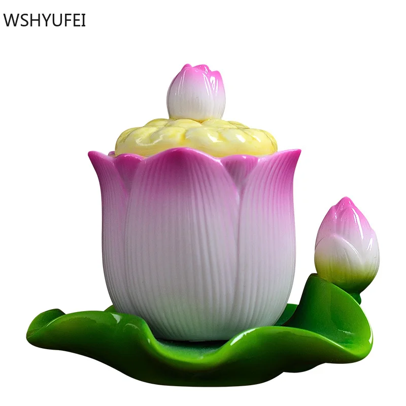 

1 pc Chinese Style Buddhism Holy Water Cup Ceramics Guanyin Water Purification Cups Worship Buddha Mugs Buddhist Supplies