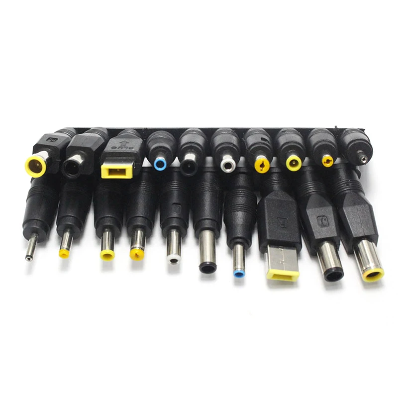 

(10Pcs/set Universal for Notebook Laptop DC Power Charger Supply Adapter Tips Connector Jack to Plug Charging