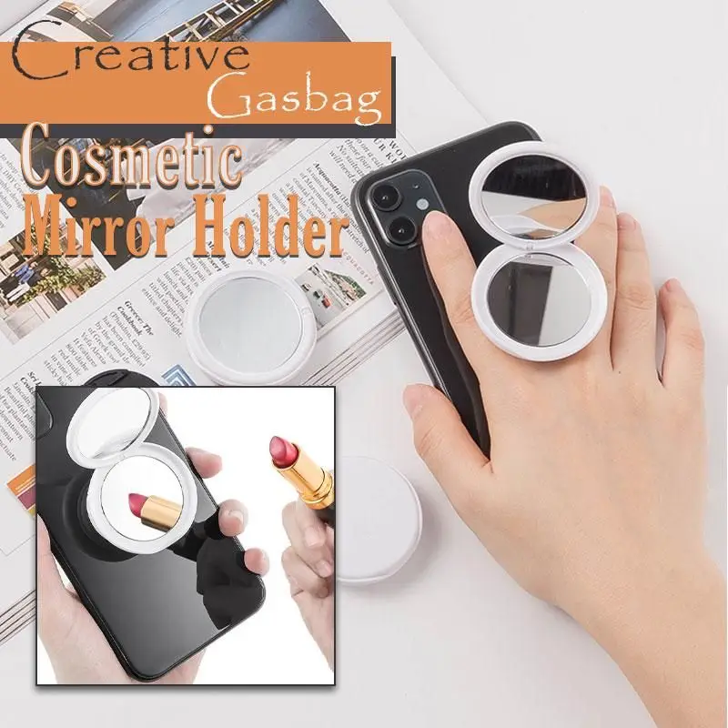 Креативный косметический держатель для телефона с зеркалом многофункциональный
