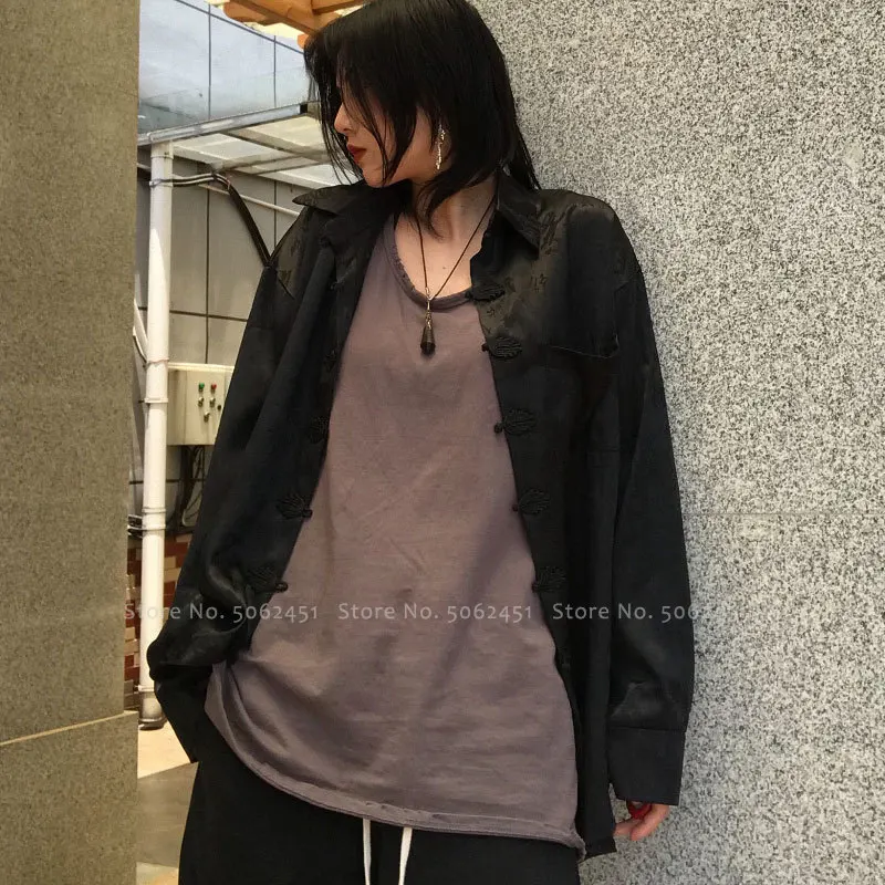 Китайский традиционный ханьфу блузка для женщин и мужчин пара Harajuku стиль Японский Haori куртки кунг-фу каллиграфия печати пальто Тан костюм