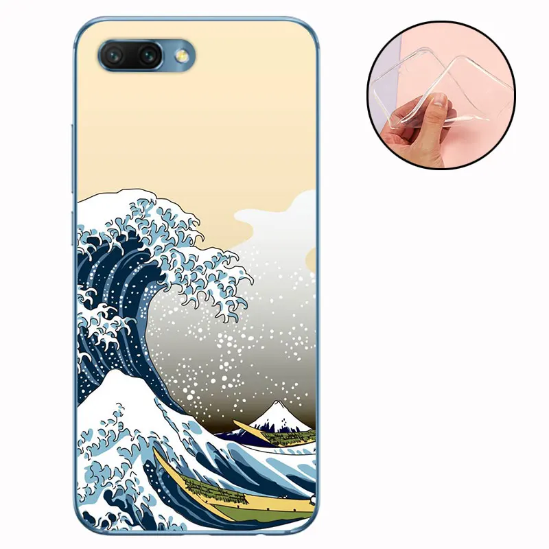 CROWNPRO Funda для huawei Honor 10 чехол s Силиконовый ТПУ для Honor10 5,8" мягкая задняя крышка прозрачный для huawei Honor 10 чехол для телефона TPU - Цвет: FSL