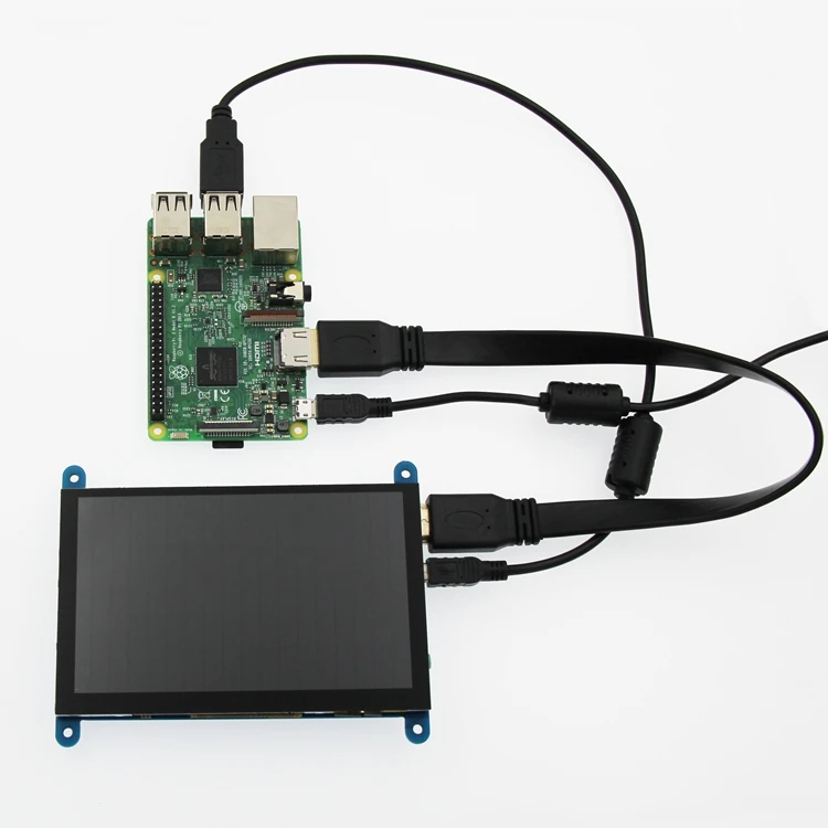 

EQV 5 inch Portable Monitor HDMI 800 x 480 Capacitive Touch Screen LCD Display for Raspberry Pi 4 3B+/ PC/Banana Pi