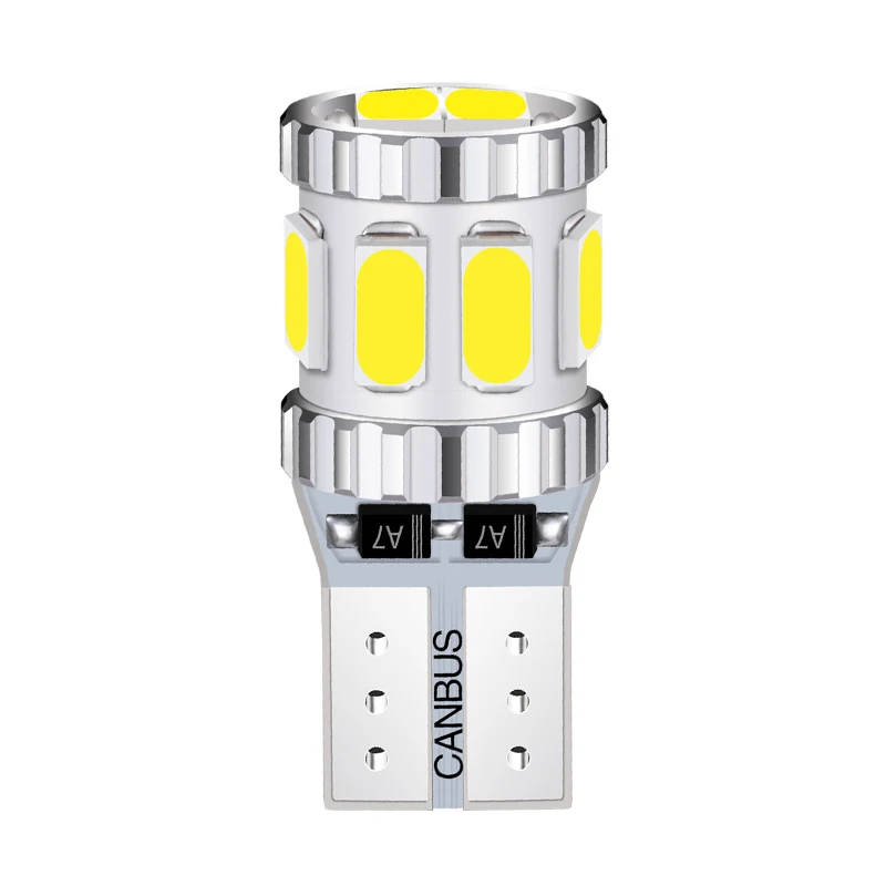 

2pcs T10 CANBUS 194 168 501 W5W Led Bulbs No Error 8smd 5730 Cars Interior Trunk Dome Lamp Parking Light White DC12-24V