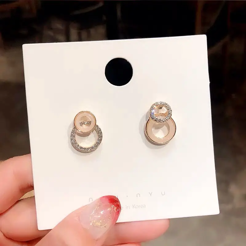 

Charming White Pearl 925 Silver Jewelry set for Women Zircon Bracelet Earrings Necklace pendant Ring