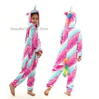 Детские пижамы-кигуруми в виде единорога, детские комбинезоны в виде животных, комбинезон, комбинезон, пижама, одежда для сна, Косплей Пижама для девочек, пижамы