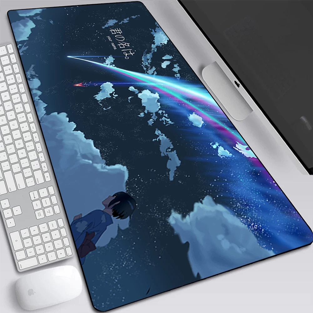 

Anime Your Name Large Gaming Mouse Pad Computer Laptop Mousepad Keyboard Pad Desk Mat PC Gamer Mouse Mat XXL Office Mausepad