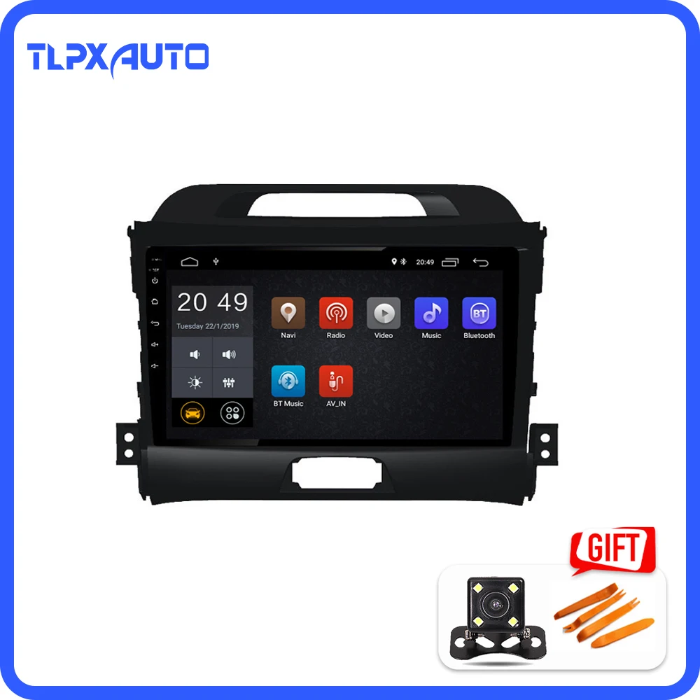 Автомагнитола для KIA Sportage R 2010-2016 9 дюймов Android 8 1 четыре ядра GPS-навигация головное
