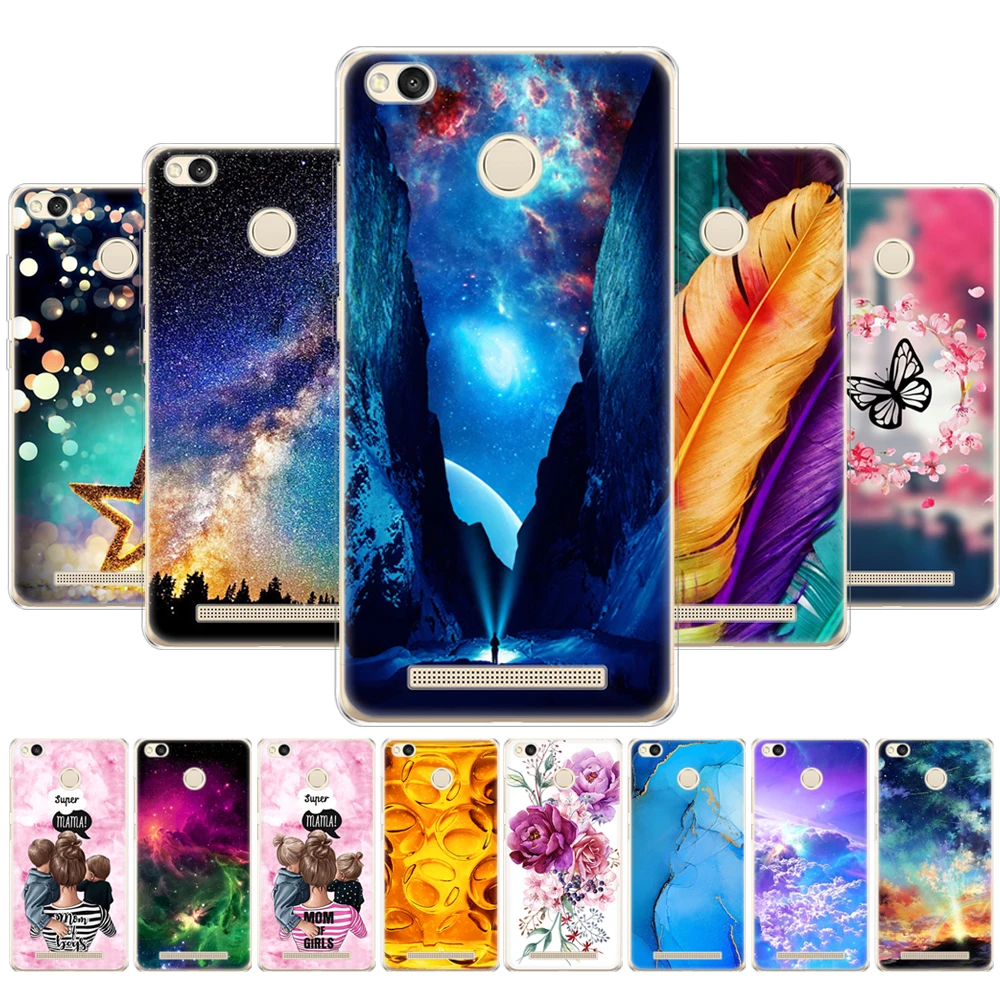 Чехол для xiaomi Redmi 3 s Pro силиконовый чехол из ТПУ S 5 0 дюйма с изображением звездного