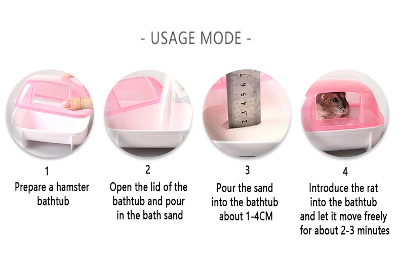 Arena de limpieza de ba&ntilde;o para h&aacute;mster, 1KG, para Chinchilla, gerbo, polvo de ba&ntilde;o, desodorante Natural, esterilizaci&oacute;n, ba&ntilde;o de sal fina, herramientas de ba&ntilde;o-4