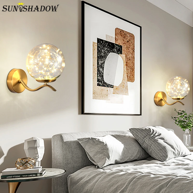 Настенный светодиодный светильник горячая Распродажа Mdoern, новинка, 110 В, 220 В, маленький настенный светильник для гостиной, спальни, прикроватного столика, столовой, комнатные светодиодные светильники