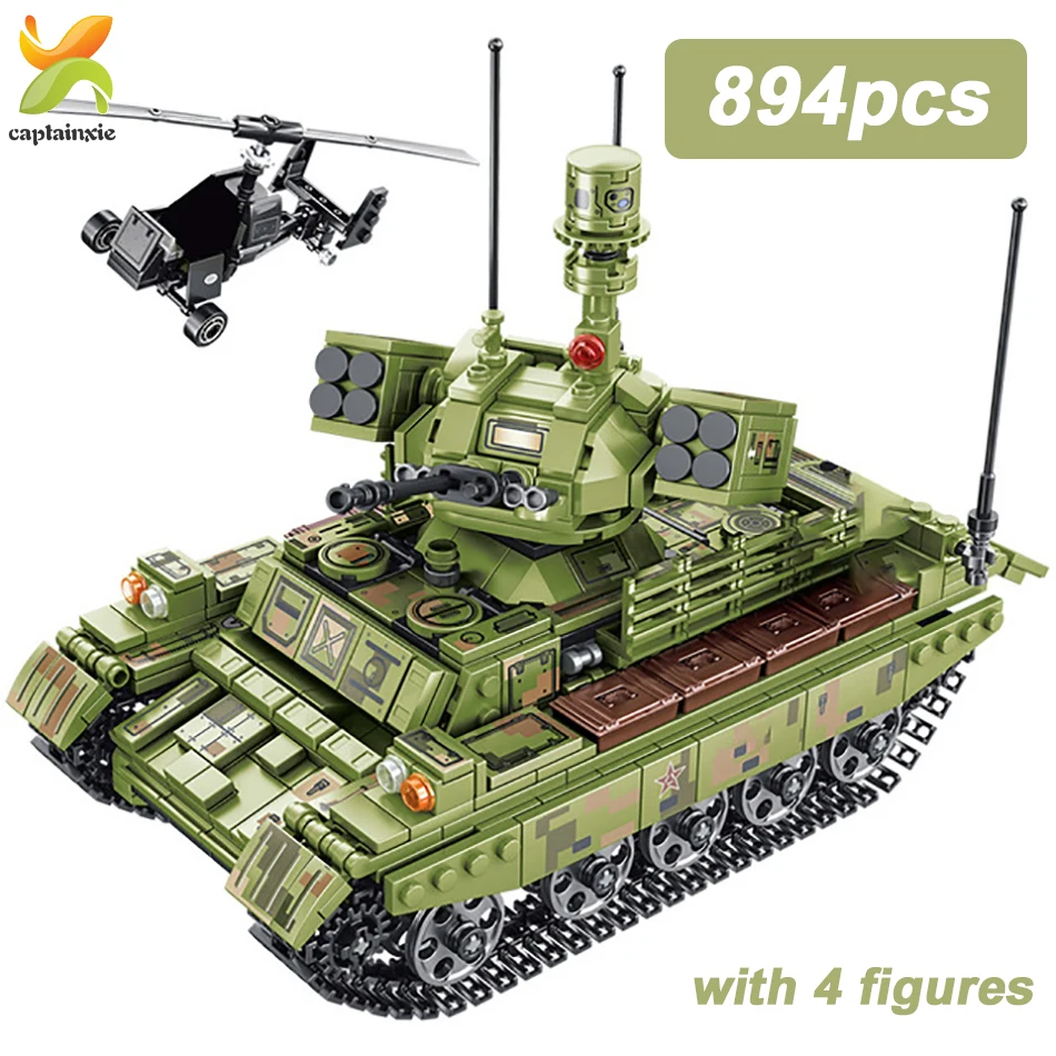 Модель военного танка Panzer 884 шт. строительные блоки Вторая мировая война армия