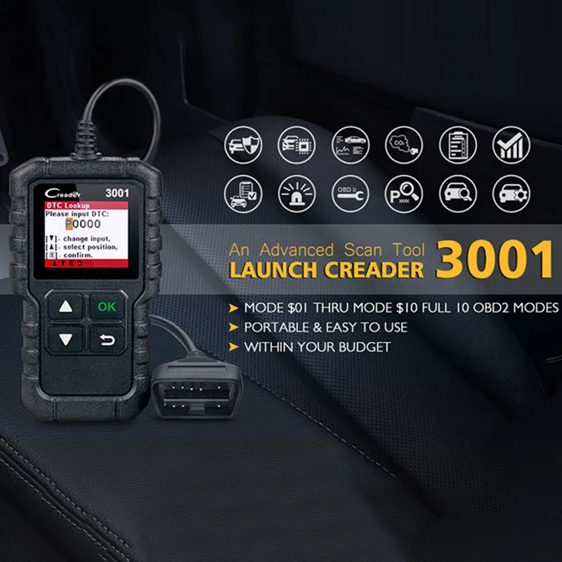 

Automotive OBD2 Scanner EOBD Code Reader Car Check Engine Fault Diagnostic Tool