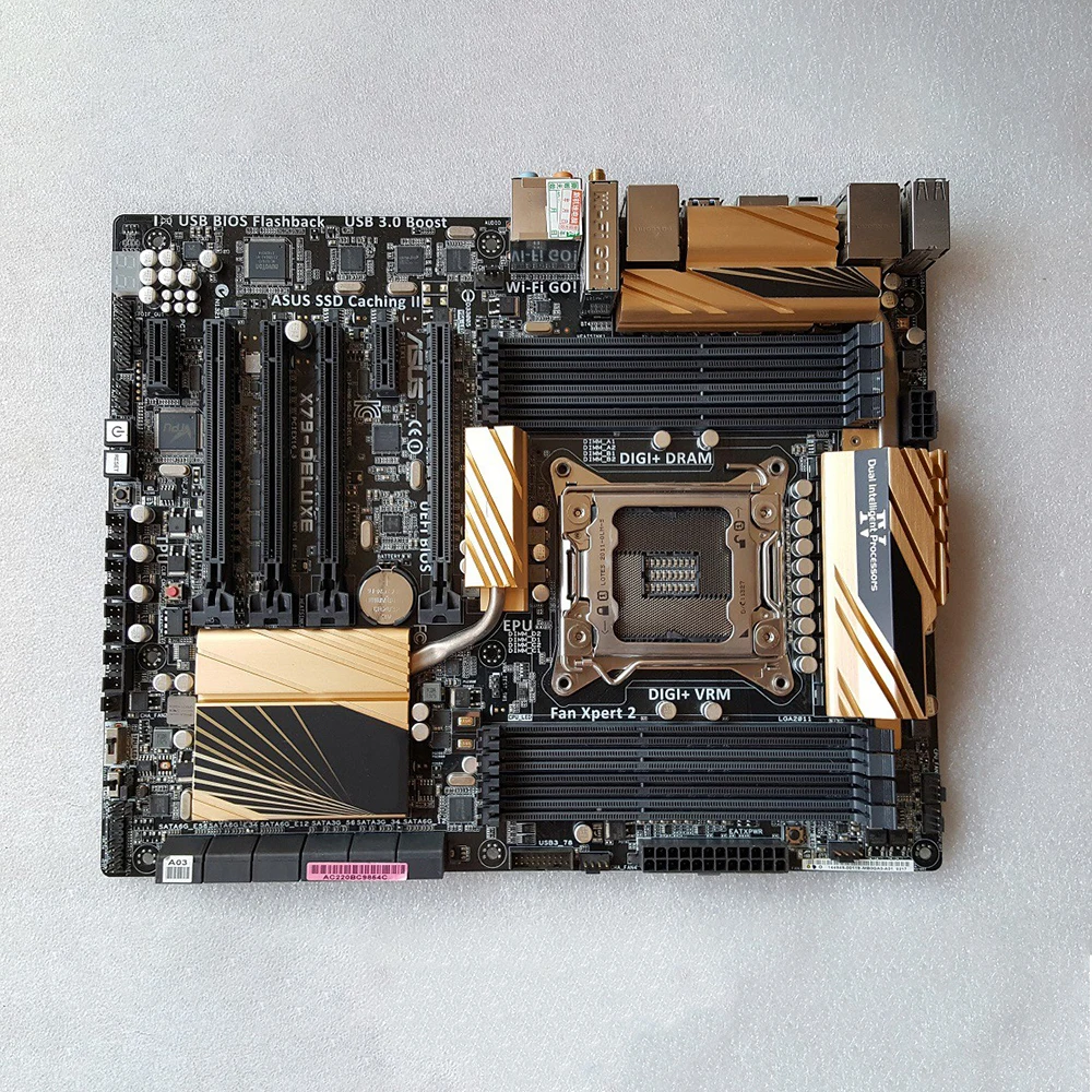 Verkauf Für Asus X79-DELUXE Motherboard Gold Edition 2011 Pin Unterstützung E5 2680V2 4960X