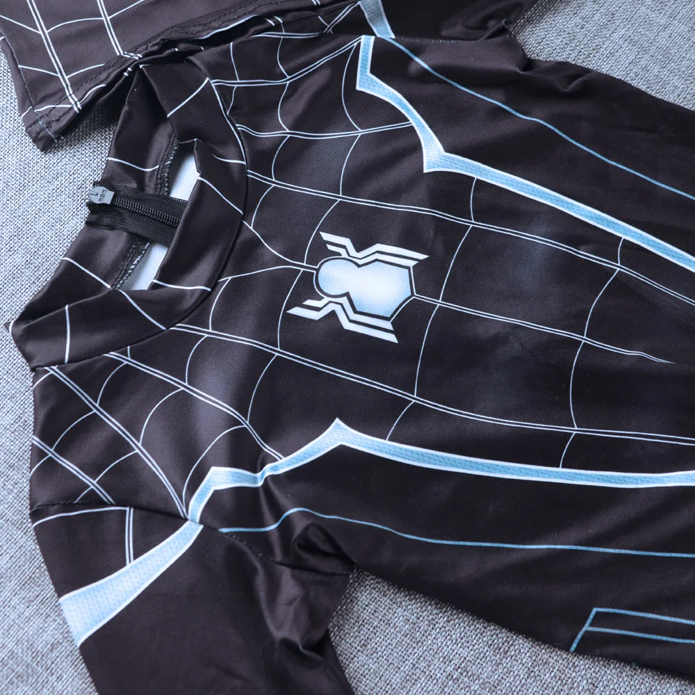 Мужской костюм bluey zentai черный из спандекса для косплея 3D человек с маской| |