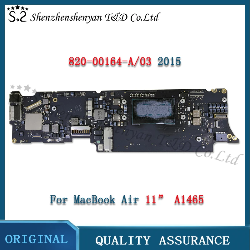 

Laptop A1465 Motherboard for MacBook Air 11.6" Logic Board i5 1.6GHz 4GB / i7 2.2GHz 8GB RAM 820-00164-A EMC 2924 2015 Year