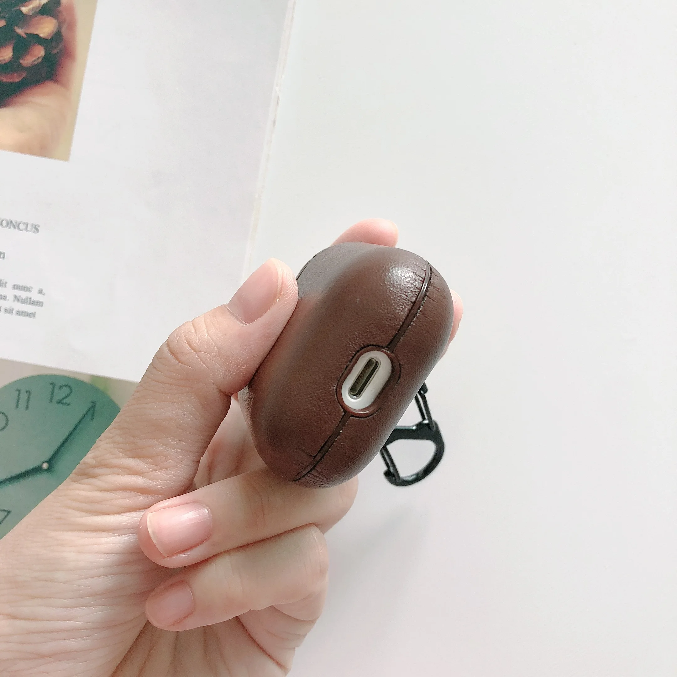 Модный чехол для Airpods 2 1 беспроводные bluetooth наушники из искусственной кожи