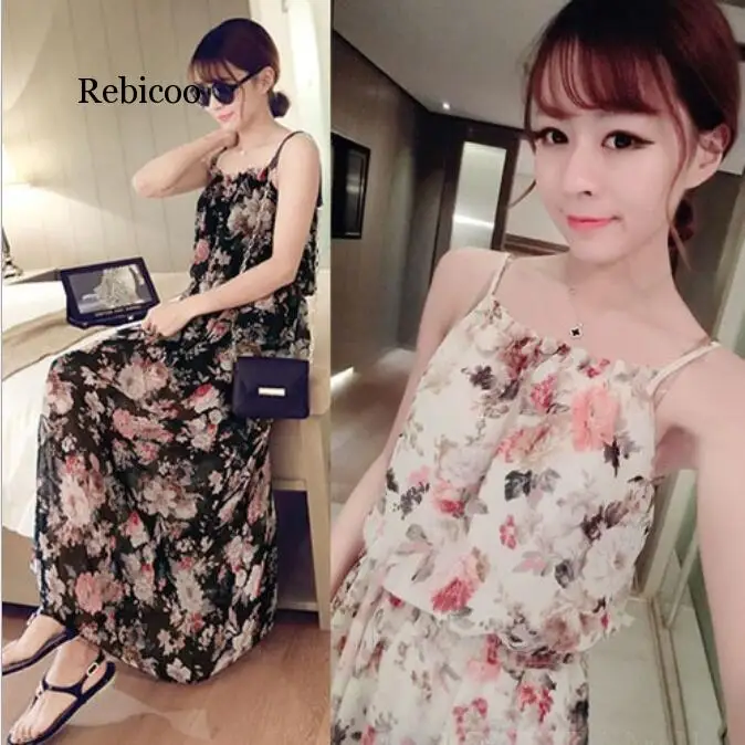 Женское винтажное платье миди в стиле бохо плиссированное пляжное с цветочным