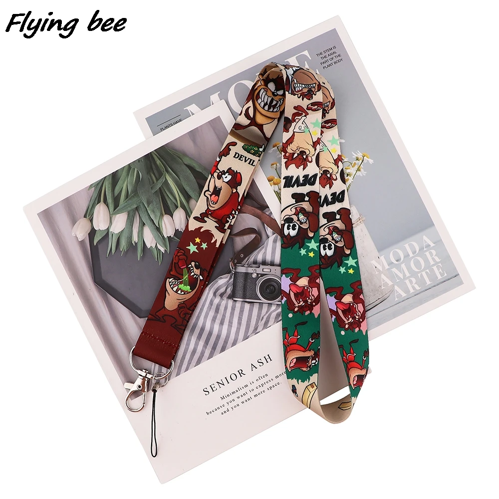 

Брелок для влюбленных мультфильмов Flyingbee, брелок-шнур в стиле аниме, USB-держатель для значков, веревка для подвешивания «сделай сам», X1713