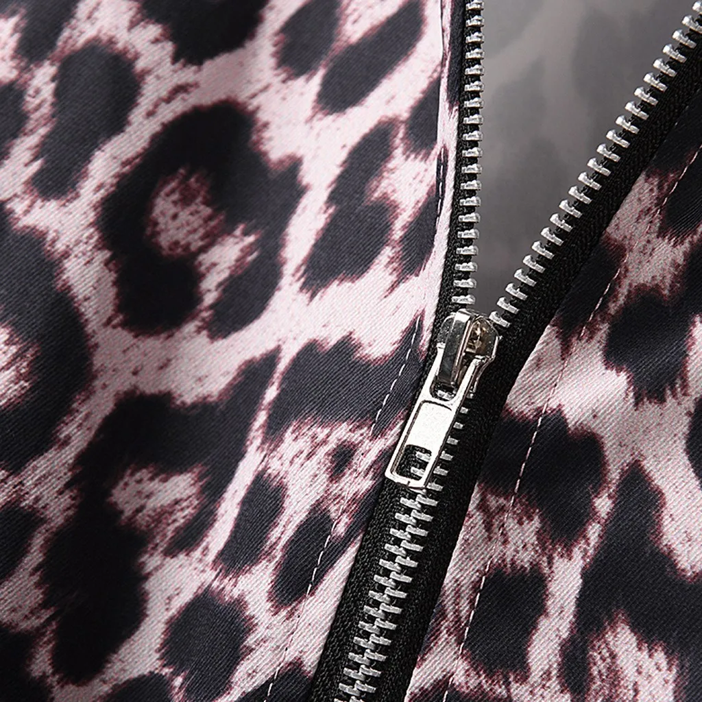 Сексуальные леопардовые повседневные куртки для женщин весенне-осенняя Базовая
