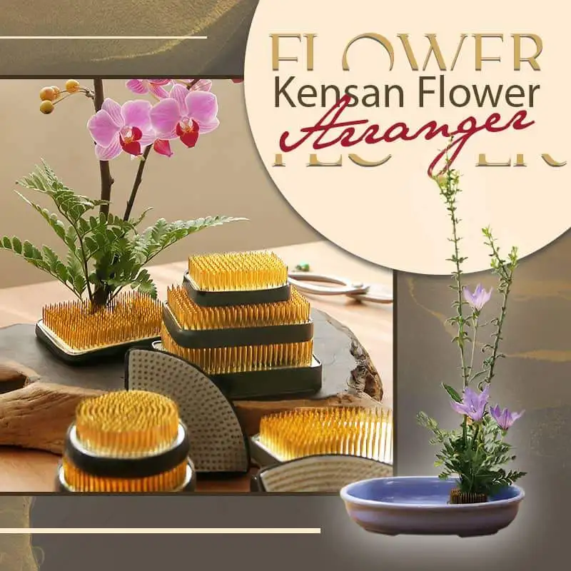 Японская Цветочная лягушка Ikebana Kenzan для цветочных композиций латунная