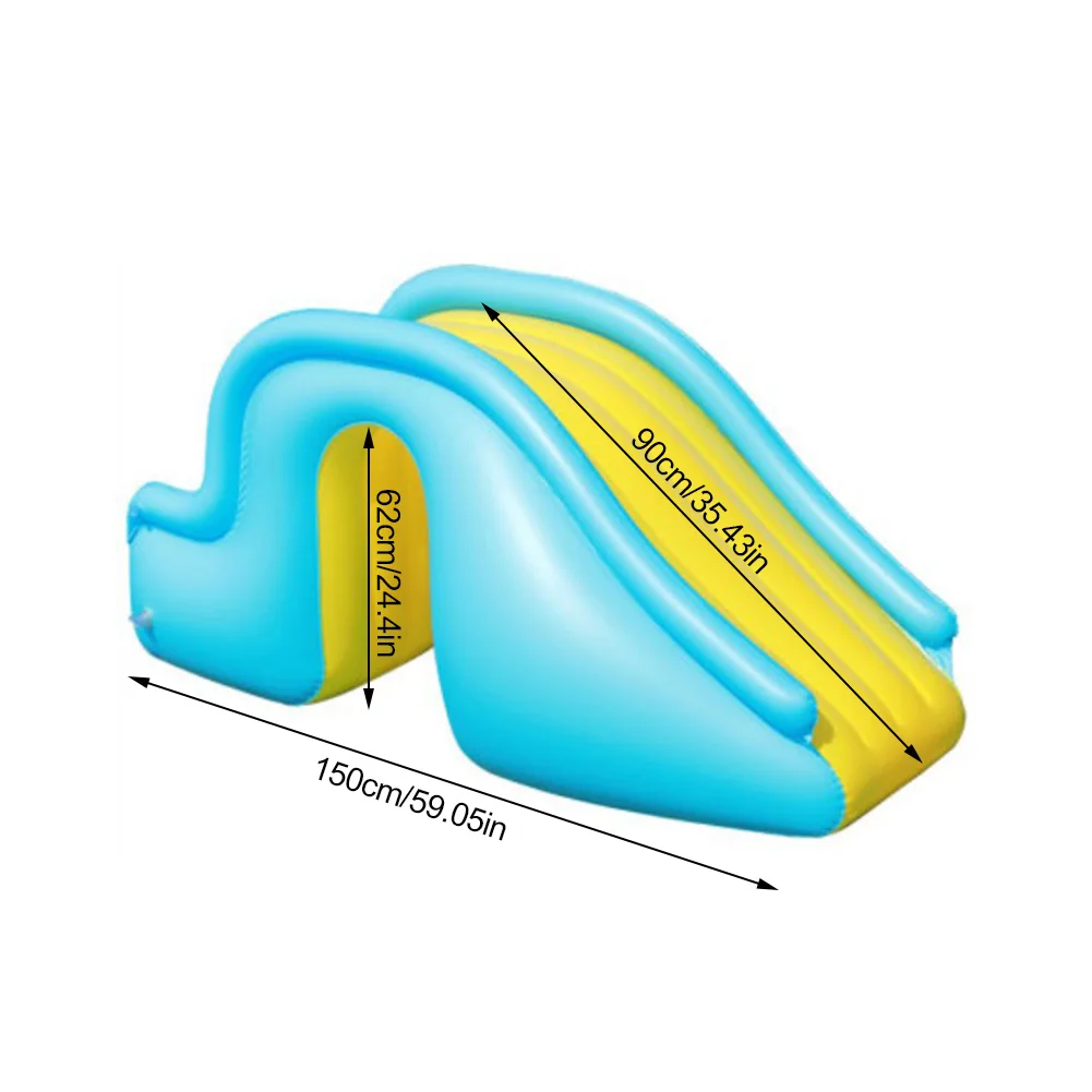

Inflatable Waterslide Wider Steps Swimming Pool Supplies Gun Slide Bouncer Castle Waterslides Kids Water Play Recreation Facilit