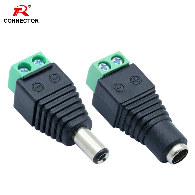4 шт/наборами по 2 пары полюса 5 5x2 мм DC преобразователя балун Plug & разъем Адаптер