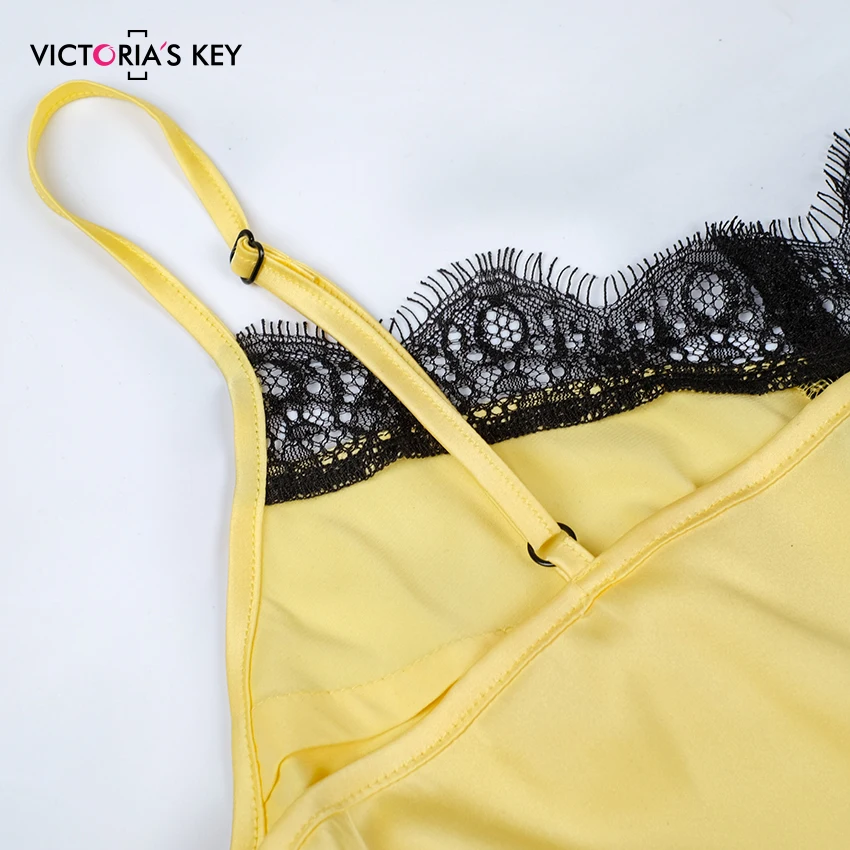 Suphis желтый кружевной топ с v образным вырезом женские шорты пижамный комплект